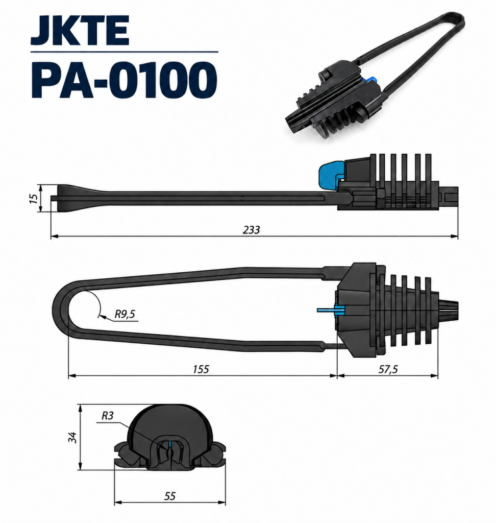PA-0100 dimension drawing