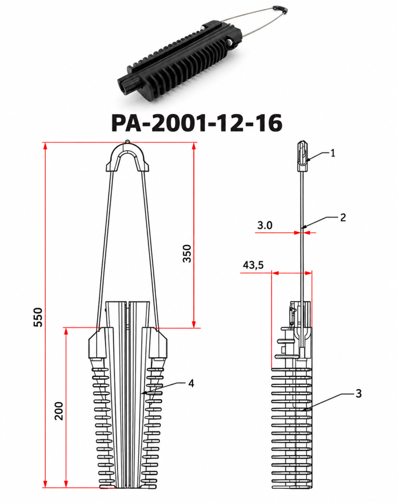 PA-2001-12-16 dimension drawing