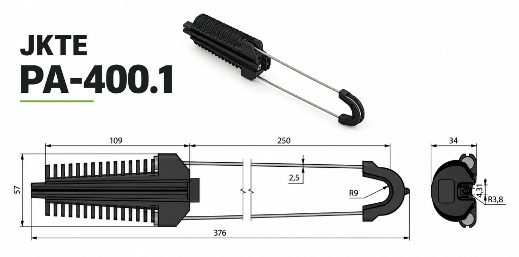 PA-400.1 dimension drawing