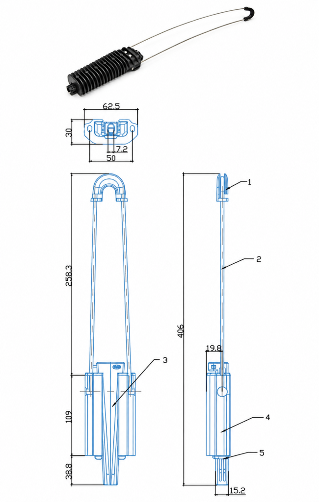 PA-54-01500 dimension drawing