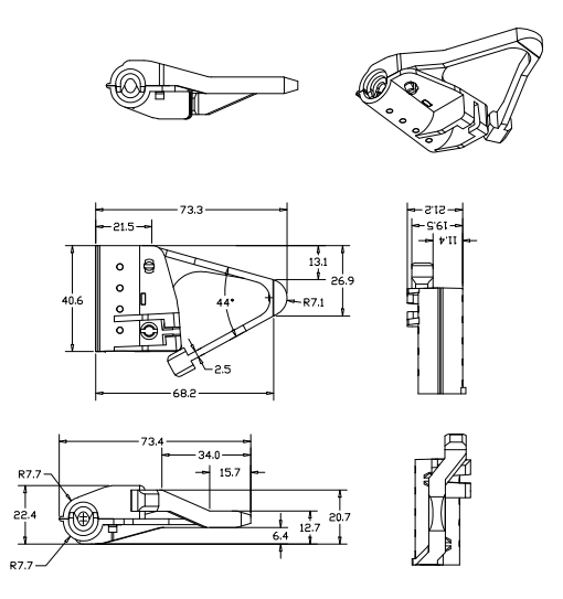 PS-D6 source dimension drawing